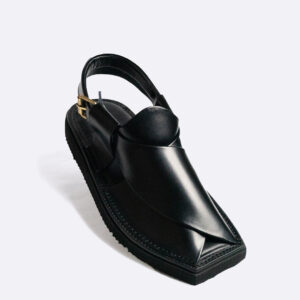 Black Peshawari Chappal
